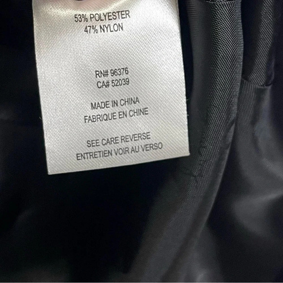 Samuel Dong Jacket Coat Womens Size Large Black White Striped Flare Sleeve - Picture 9 of 14